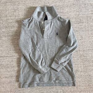 Polo by Ralph Lauren Kids Gray Long Sleeve Polo